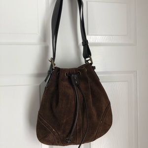 Coach Brown Suede Hobo